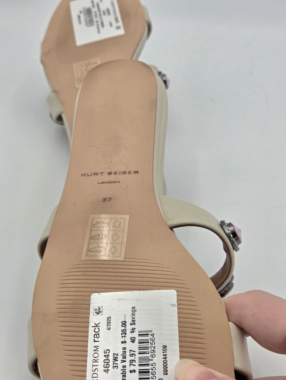 Kurt Geiger London Octavia Slide Sandal in Sz 7 - Picture 6 of 6